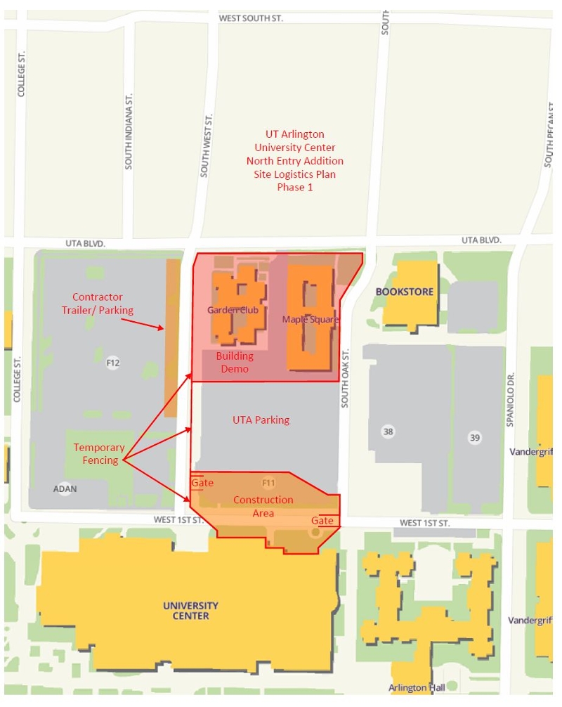 UC construction site plan